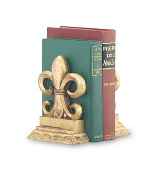 Classic Book Ends - Fleur De Lis Bookend Pair